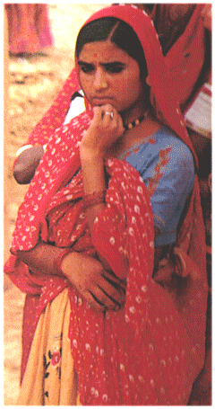 Rajasthani Village Lady in Deep Thoughts